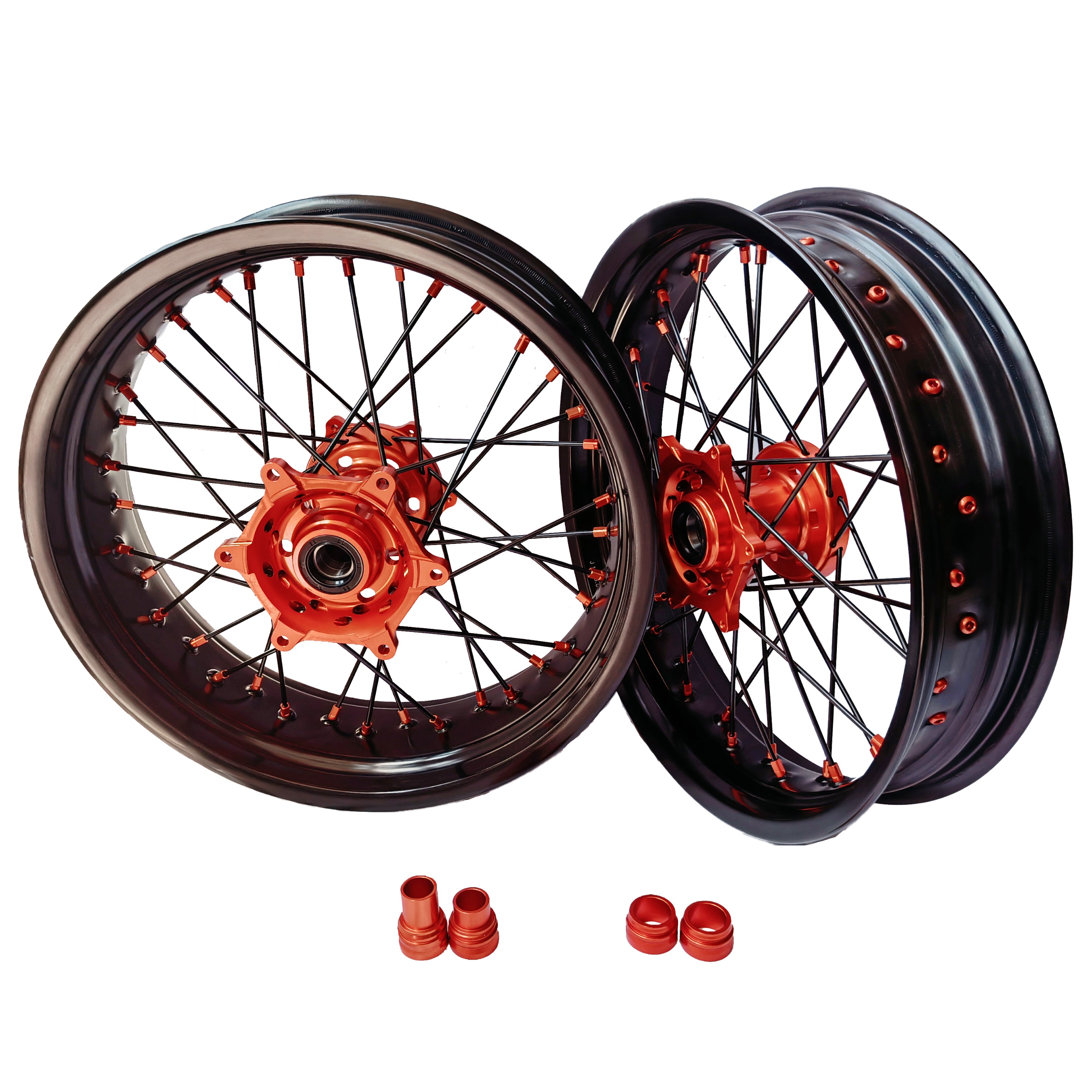 Customizable 17 Inch 36 Spoke Supermoto Wheels for KTM EXC XCW 125-530 2003-2023