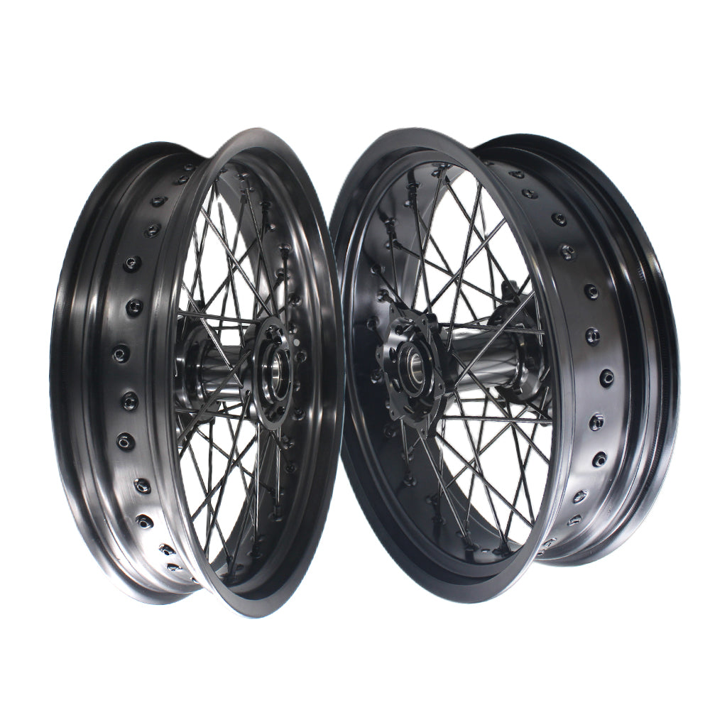 Customizable 17 Inch 36 Spoke Supermoto Wheels for KTM EXC XCW 125-530 2003-2023