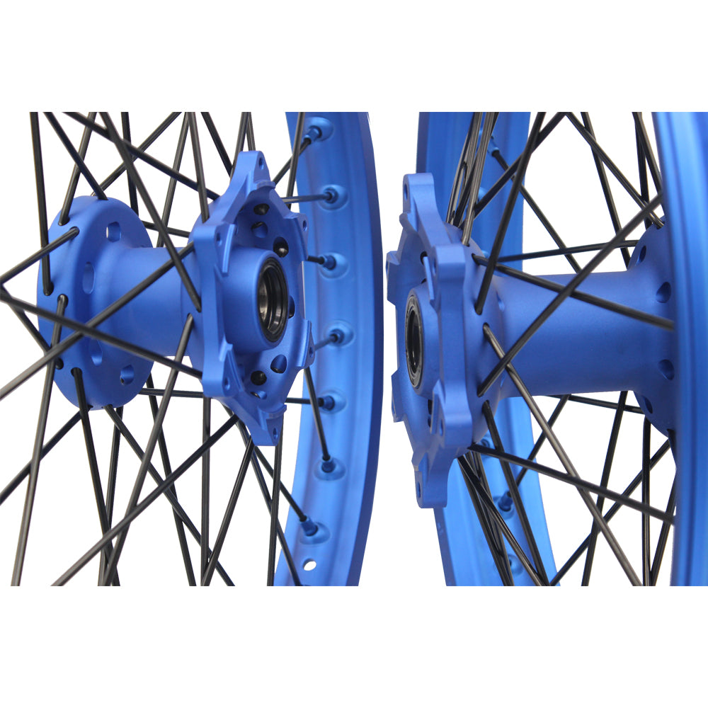 Customizable 18 19 21 Inch 36 Spoke Matte Blue Rim  Motocross Enduro Wheels for KTM XCW EXC  125-530 2003-2023