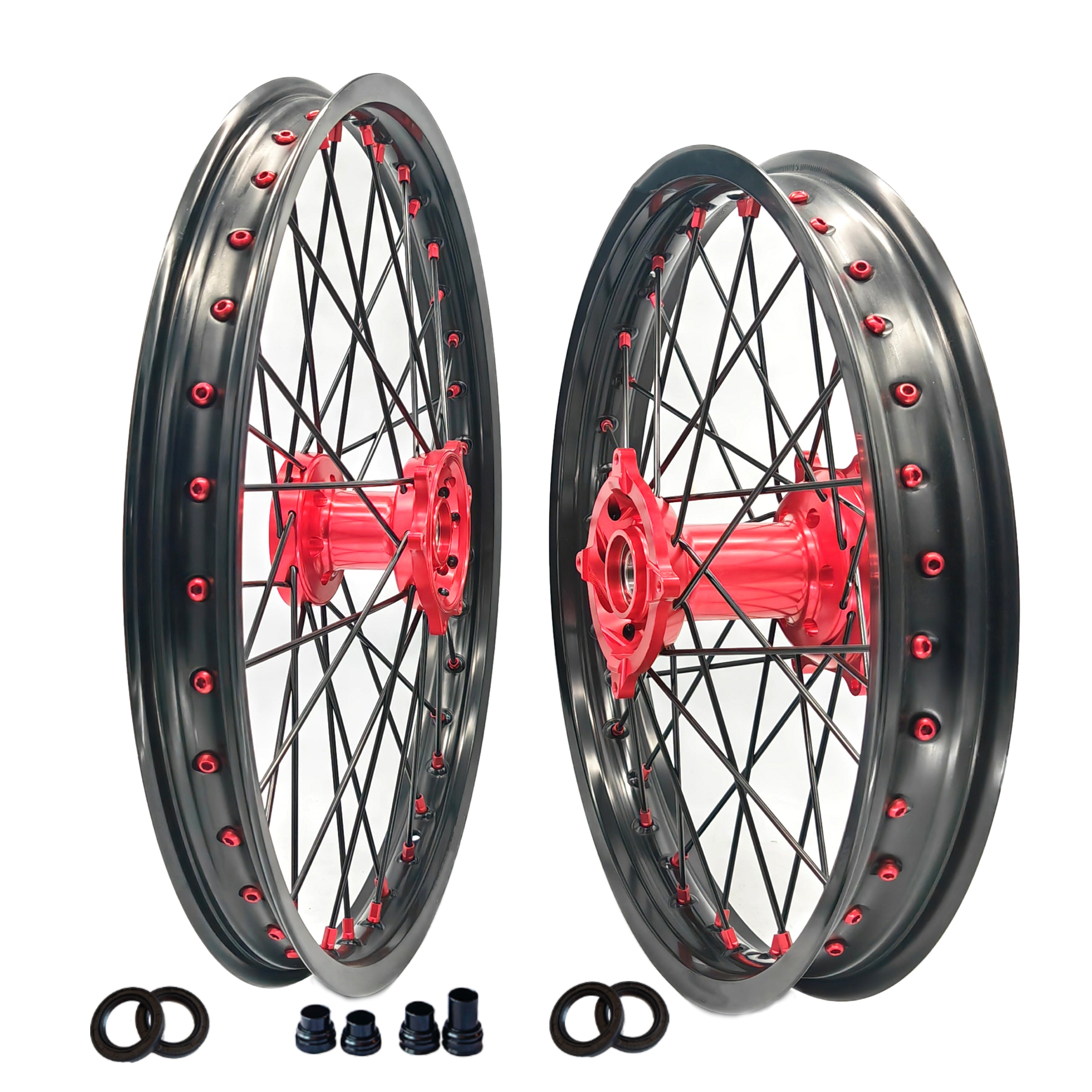 Customizable 18 19 21 Inch 36 Spoke Black Rim Motocross Enduro Wheels for  HONDA CRF 250L 2013-2020 CRF 300L 2021-2022