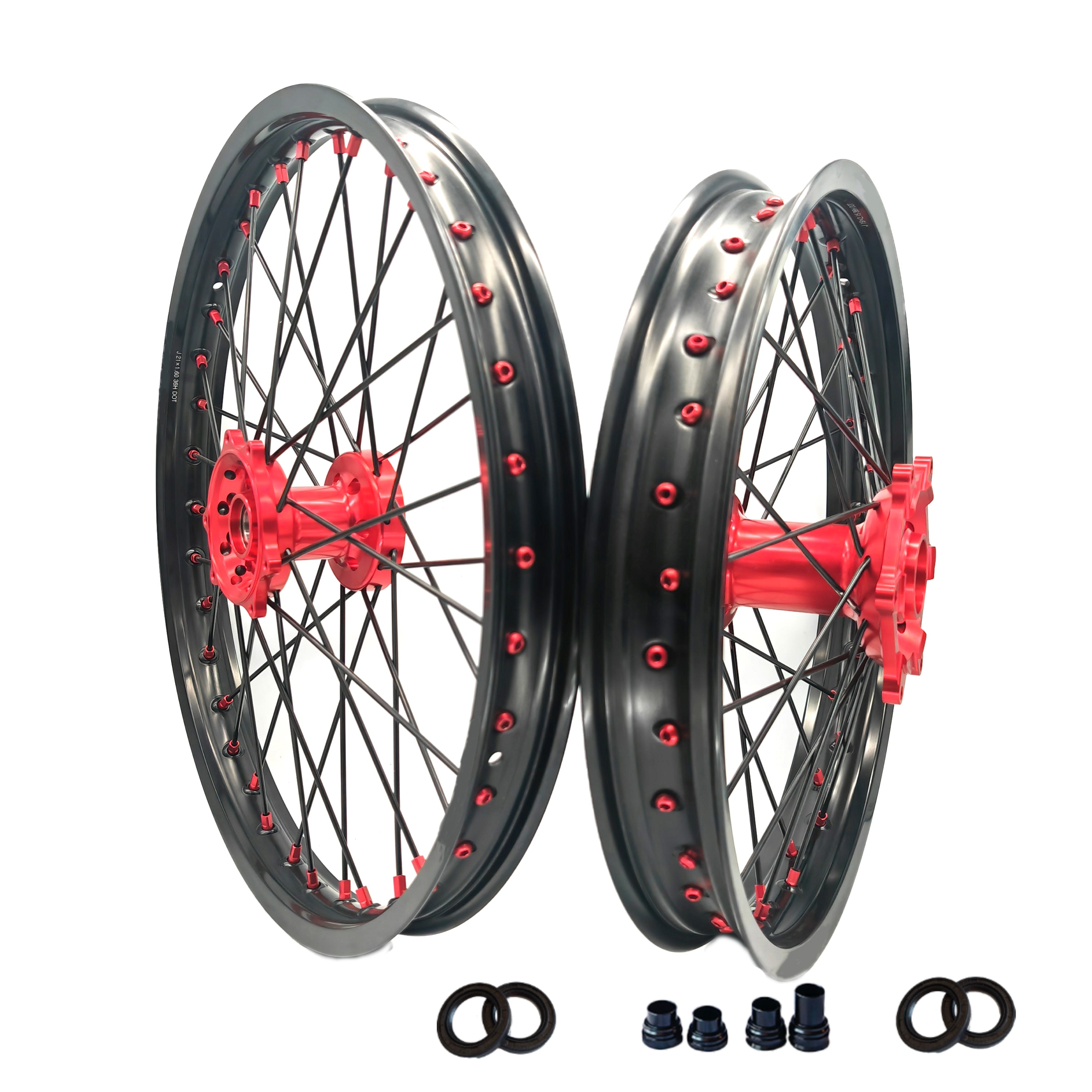 Customizable 18 19 21 Inch 36 Spoke Black Rim Motocross Enduro Wheels for  HONDA CRF 250L 2013-2020 CRF 300L 2021-2022