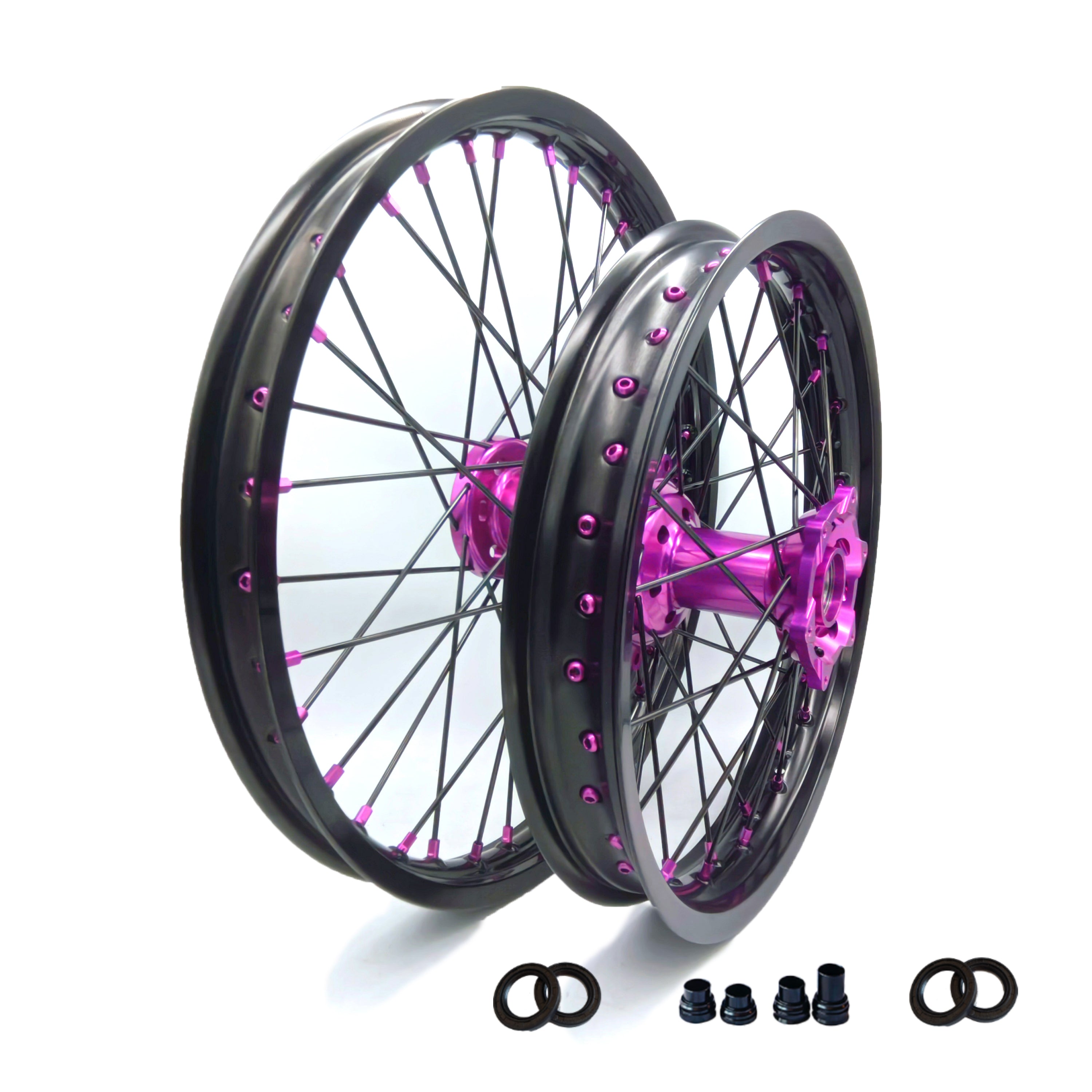 Customizable 18 19 21 Inch 36 Spoke Black Rim Motocross Enduro Wheels for KTM EXC XCW 125-530 2003-2023