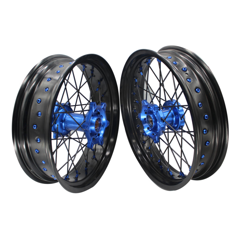 Customizable 17 Inch 36 Spoke Supermoto Wheels for KTM EXC XCW 125-530 2003-2023