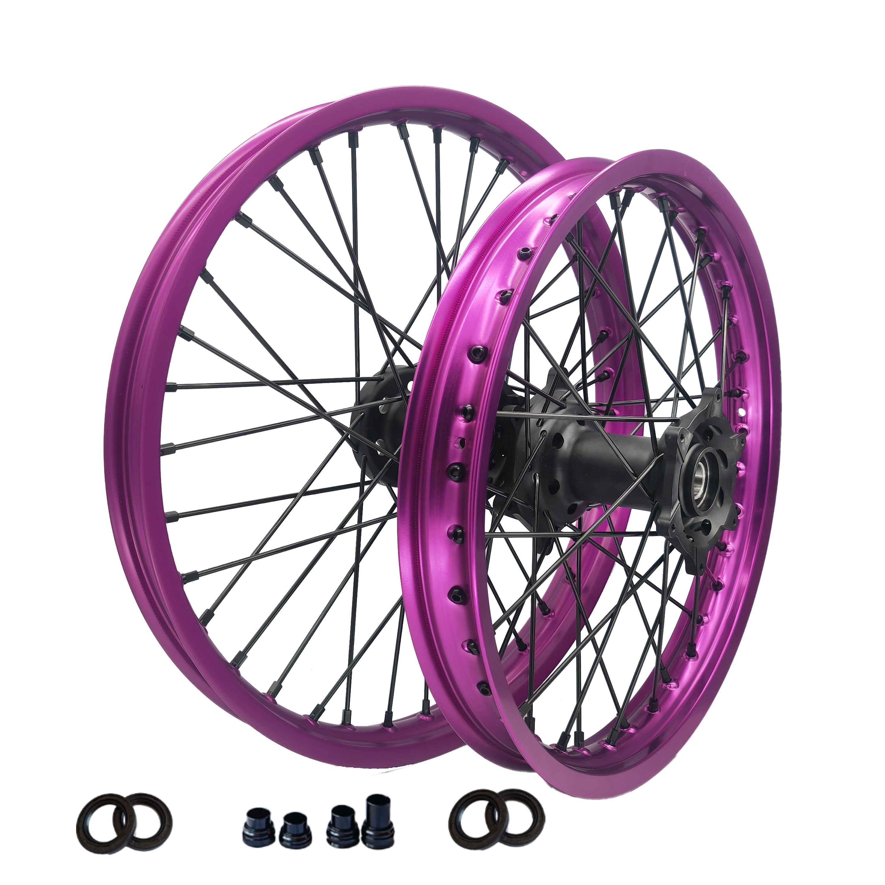 Customizable 18 19 21 Inch 36 Spoke Purple Rim  Motocross Enduro Wheels for KTM SX SXF 125-530 2003-2023