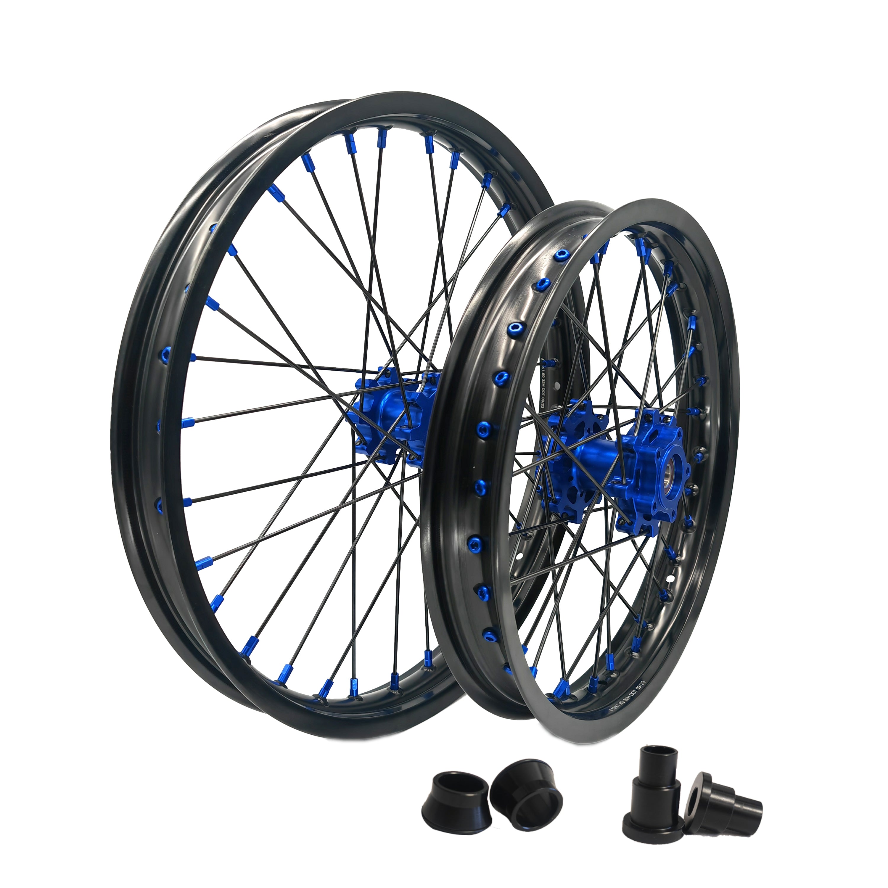 Customizable 1.6*19" & 1.85*16" Electric Dirtbike Wheels Black Rim For SurRon Light Bee-X 2019-2023